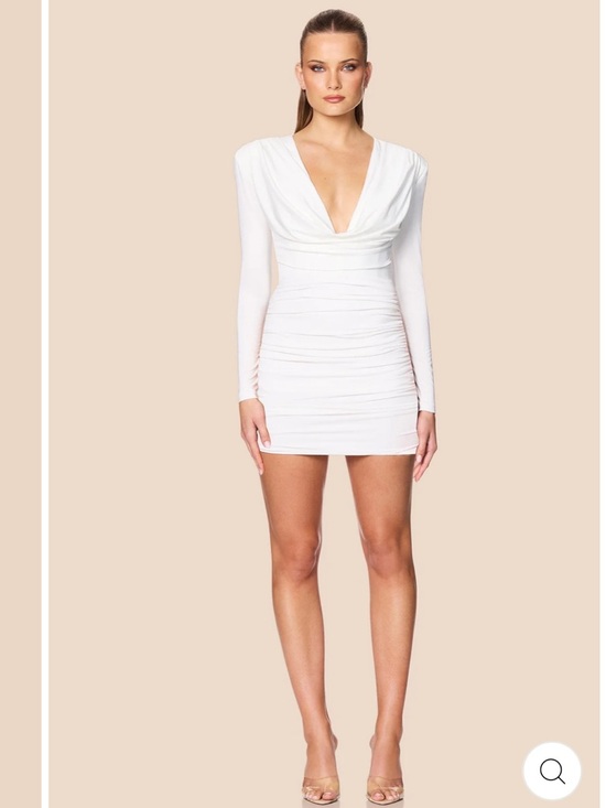 Nookie Dresses & Skirts - Nookie Giselle Long Sleeve Mini Dress - Ivory